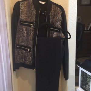 Two piece pant suit